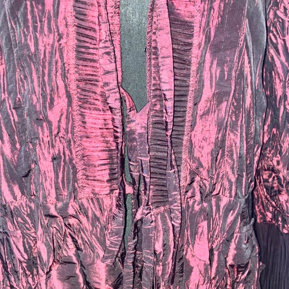 Plum and black iridescent, crinkle shell jacket - Picture 3 of 10